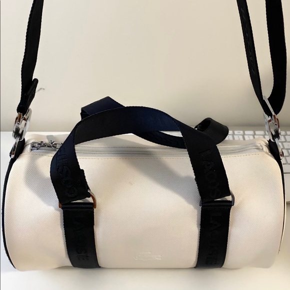 LACOSTE Large Crossbody Roll Bag, WHITE - Picture 5 of 5